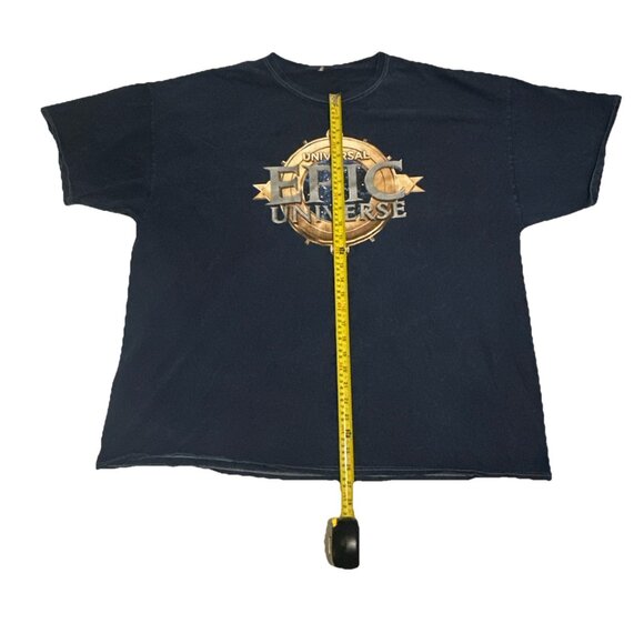 Universal Studios Epic Universe Navy Blue Logo Shirt 2024 Size 3XL EUC - Picture 5 of 7